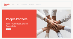 Desktop Screenshot of peoplepartners.co.za