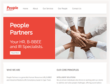 Tablet Screenshot of peoplepartners.co.za